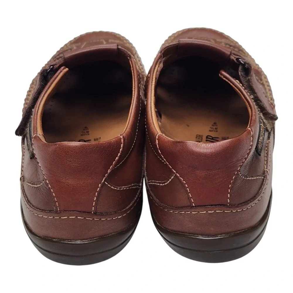Mephisto Cool Air Ivano Fisherman Style Sandals Loafers Sz 9 Brown Leather Shoes